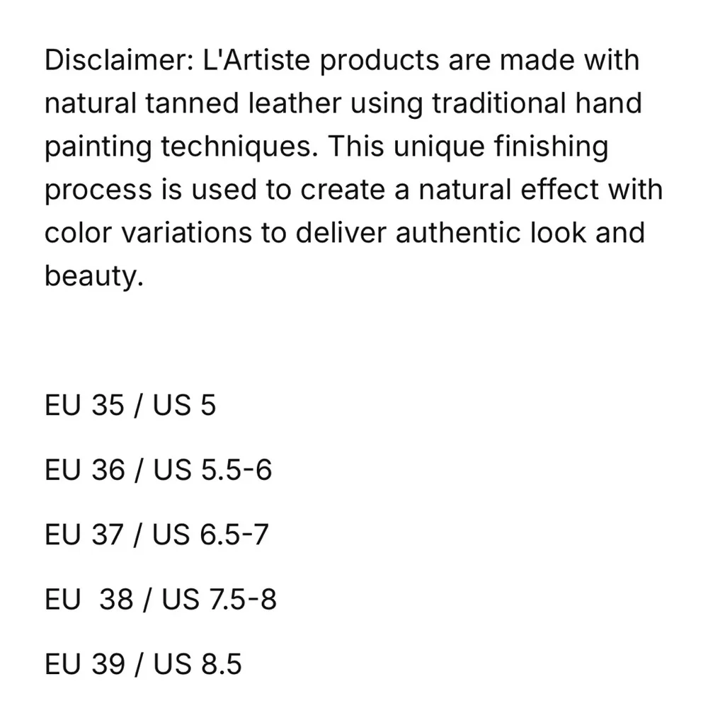 L'Artiste Women's Arautre Slingback Sandal Size 38 US 7 1/2-8 Art To Wear - Picture 17 of 17